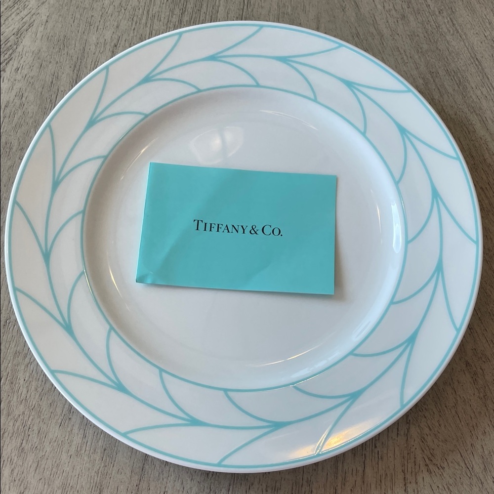 Tiffany & Co Wheat Leaf Bone China plates (2)